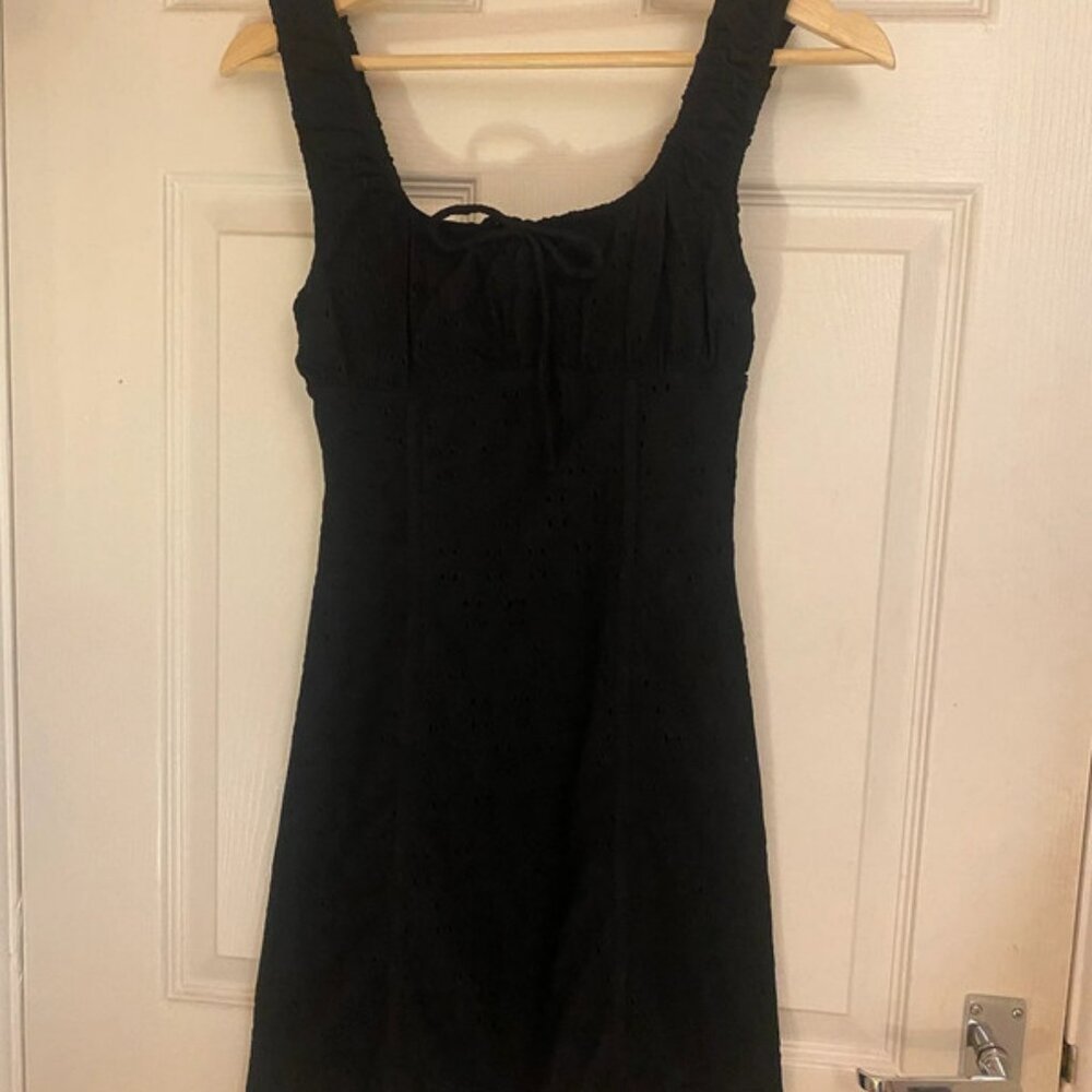 Black mini dress